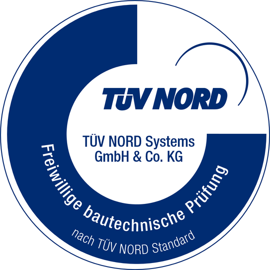 Siegel "freiwillige Baukontrolle" vom TÜV Nord
