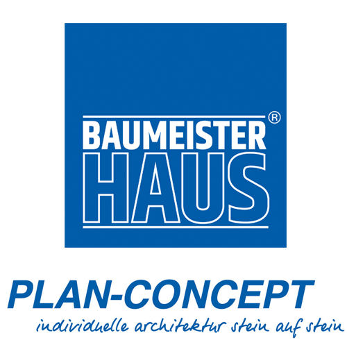 Logo BAUMEISTER-HAUS und Plan-Concept Massivhaus GmbH - Zusammen ein starkes Team